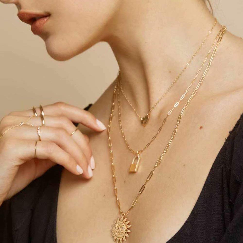 Happy Sun Coin Necklaces