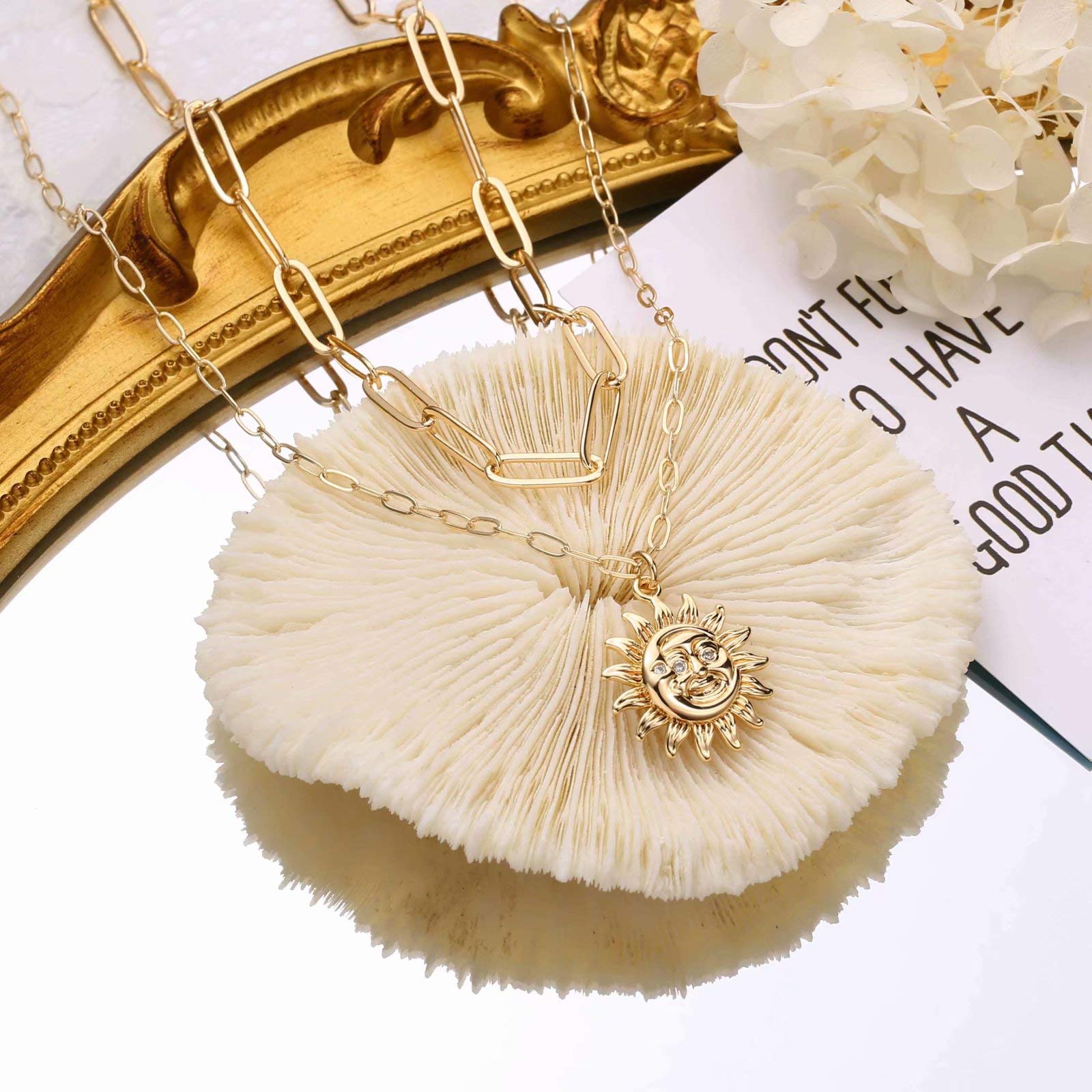 Happy Sun Coin Necklaces
