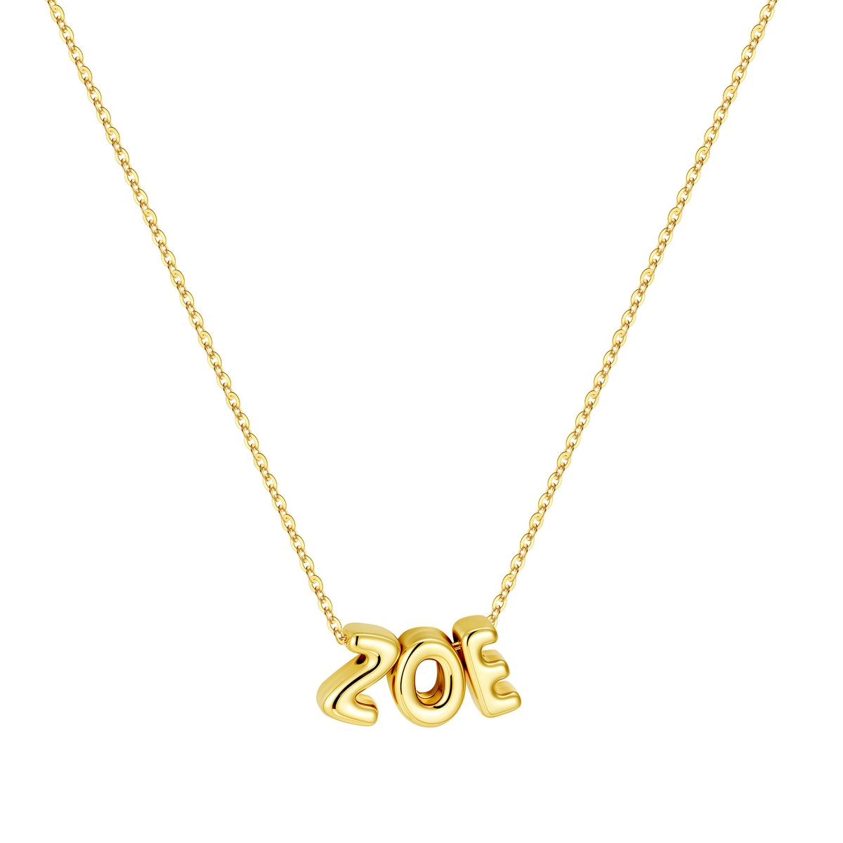 Turandoss Personalized Gold Name Necklace for Girls Women, Custom Pendant Necklaces for Her, Birthday Gift, Valentine's Day Gifts for Women Mom Girls