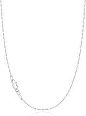 Turandoss Silver Chain Necklace for Women Men - 1.2mm Silver Cable Chain for Women Men Hypoallergenic, Jewelry Gifts for Her Him, 16, 18 inches