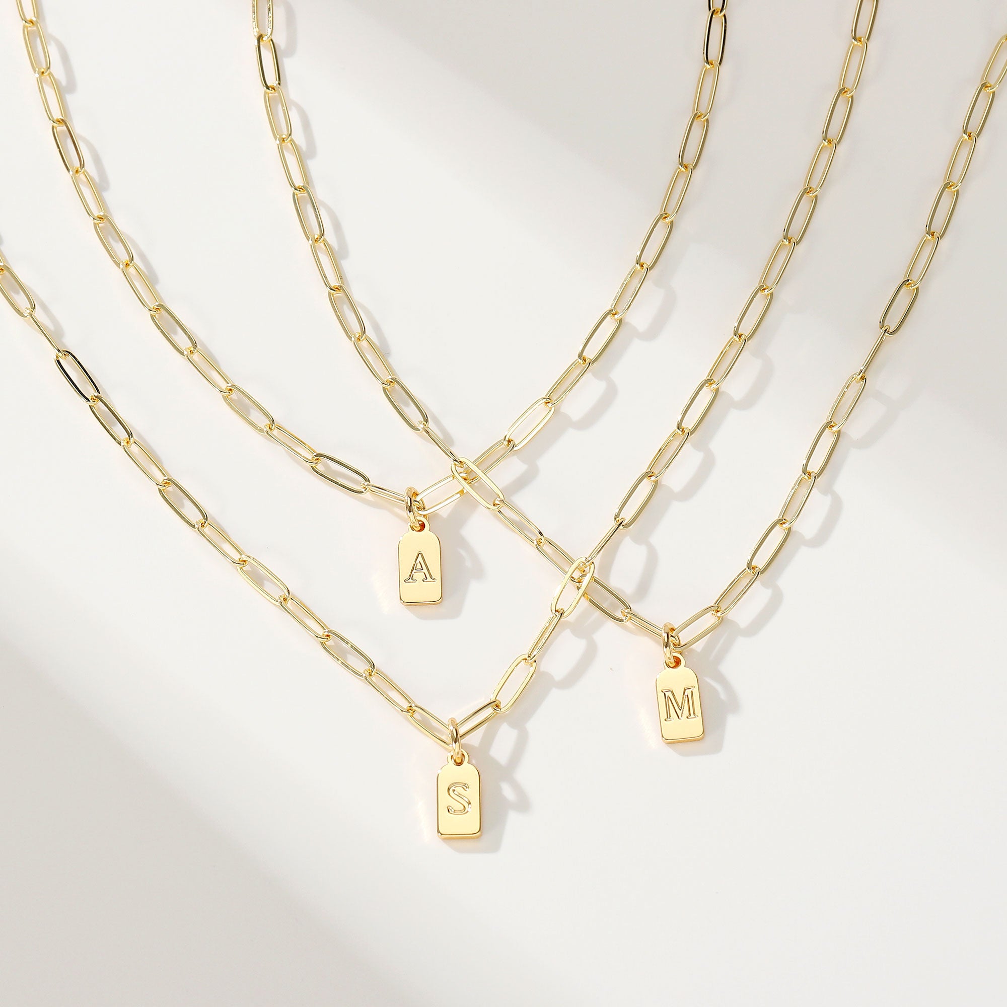 Trendy Letter Dainty Gold Necklace