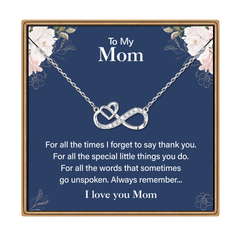 Turandoss Sterling Silver Infinity Heart Necklace for Women Girls, Long CZ Heart Pendant Necklaces, Birthday Gifts, Valentine's Day Gifts for Mom Girl