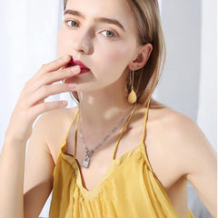 Silver Lock Link Choker Necklace
