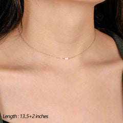 2PCS Pearls&Bar Dainty Layered Choker Necklace