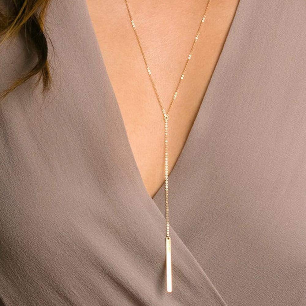 2PCS Pearls&Bar Dainty Layered Choker Necklace