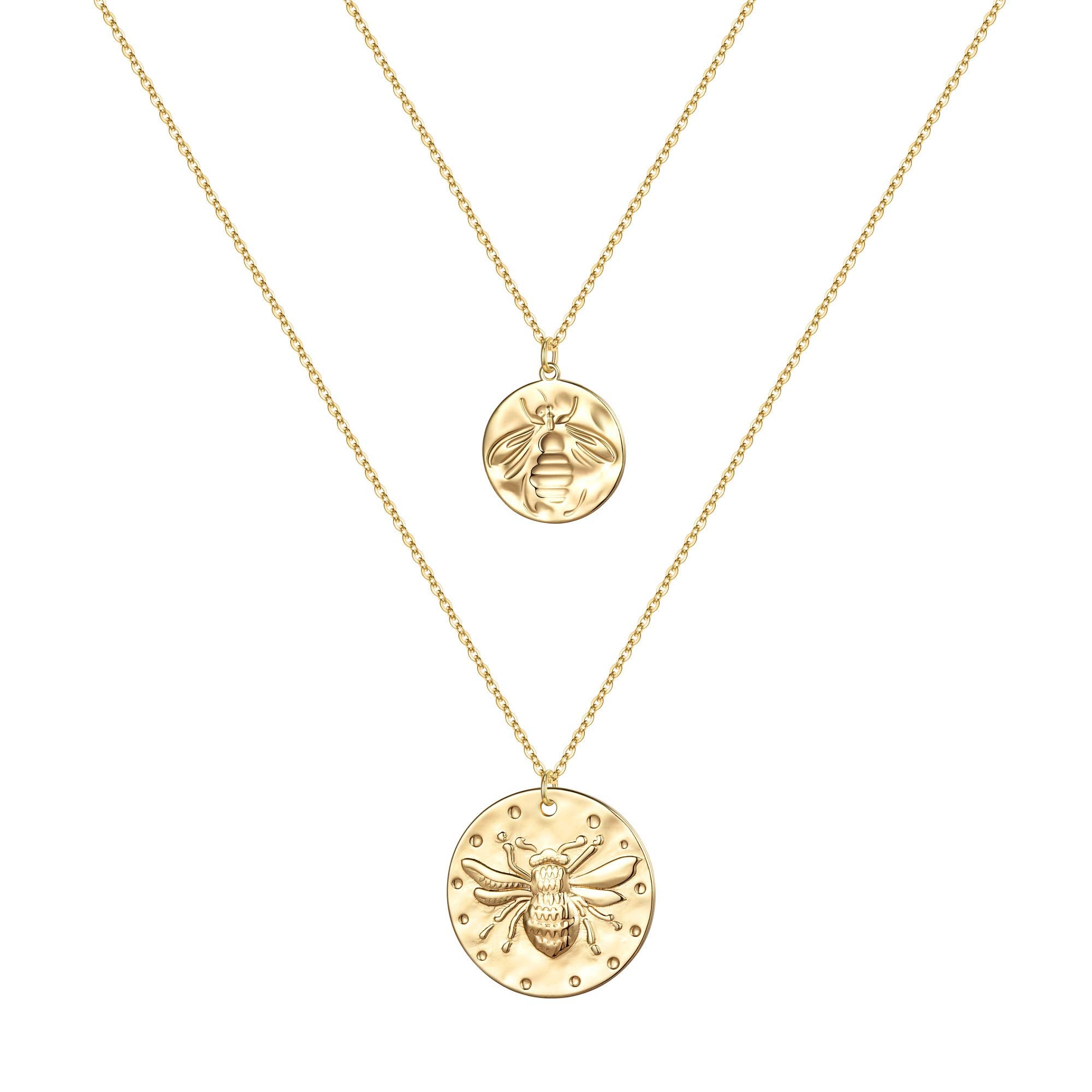 2PCS - Small Bee&Big Bee Layered Necklaces for Women
