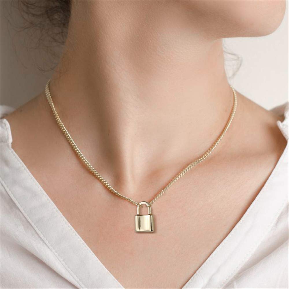 2PCS Key&Lock Dainty Layered Choker Necklace