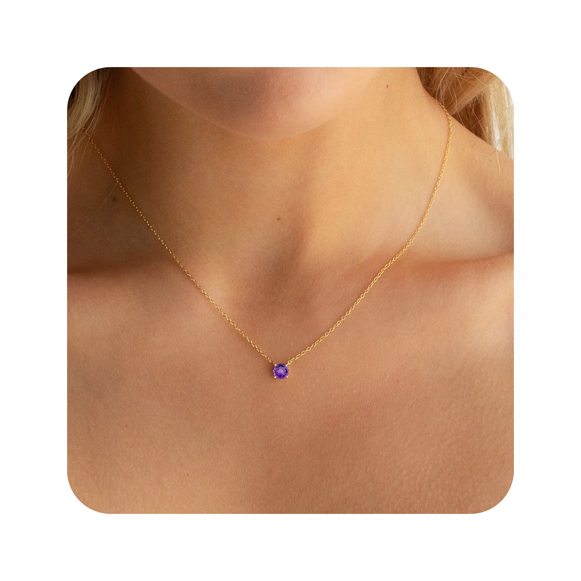 Birthstone Necklace Jewelry Gifts for Women