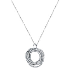 Turandoss Birthday Gifts for Women, Sterling Silver Chain Pendant Necklace, 40th 50th 60th 70th 80th 90th Birthday Gifts for Her Mom Wife