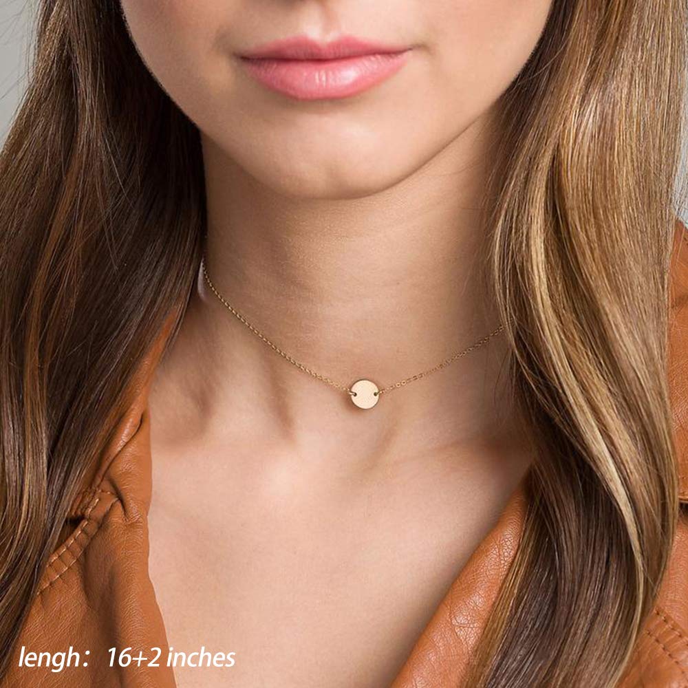 3PCS - Disc&CZ&Bar Layered Necklaces for Women