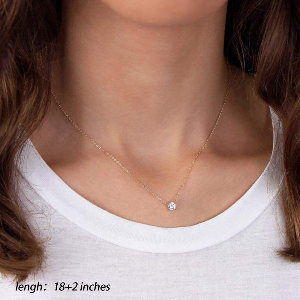 3PCS - Disc&CZ&Bar Layered Necklaces for Women