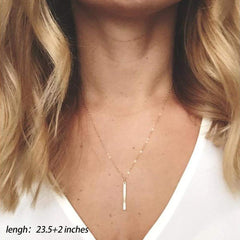 3PCS - Disc&CZ&Bar Layered Necklaces for Women