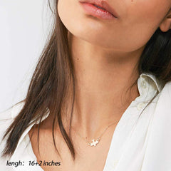 3PCS - Dove&Bar&Hammered Disc Gold Layered Necklaces for Women
