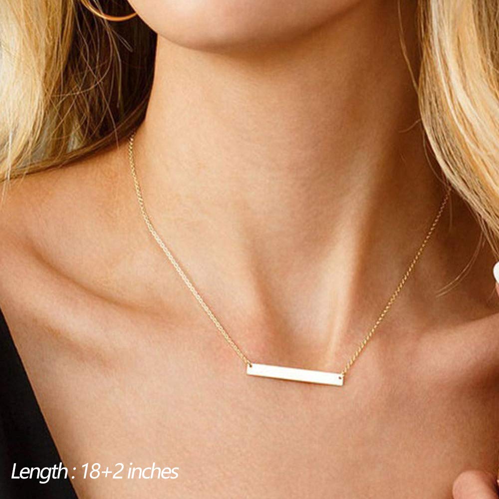 3PCS Pearl&Bar&Disc Dainty Layered Choker Necklace