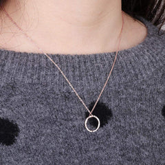 3PCS - Rose Gold New Moon&Full Moon&Crescent Moon Layered Necklaces for Women