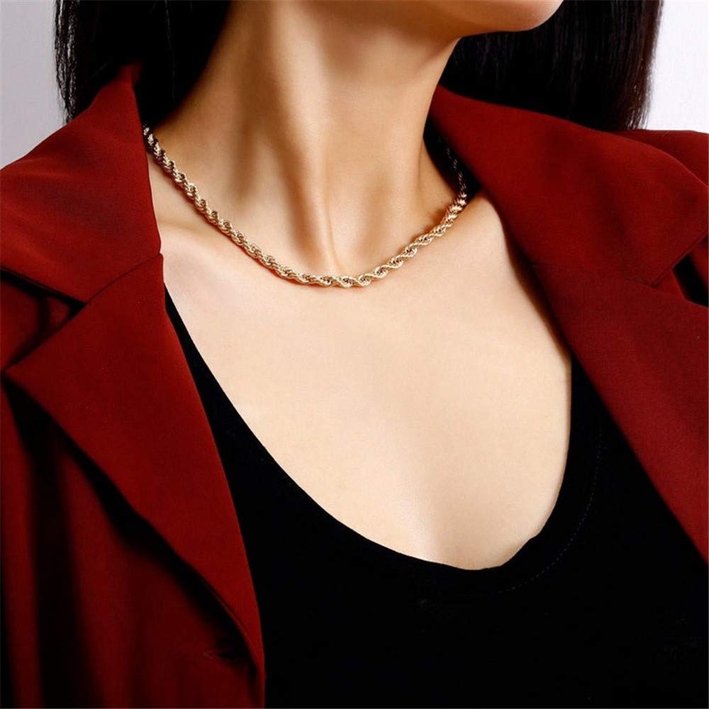 3PCS Twist chain&Beads Chain&Cross Dainty Layered Choker Necklace