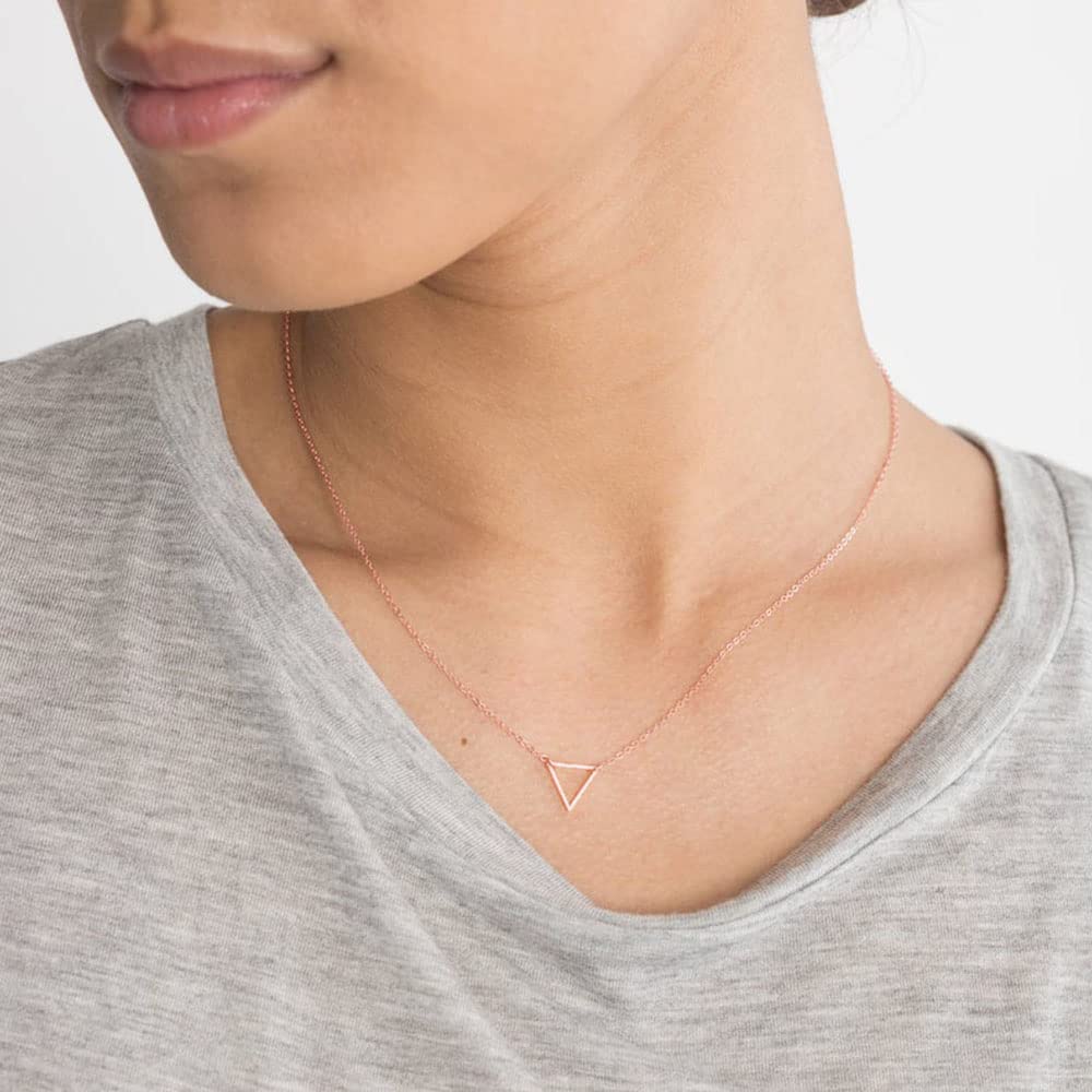 3PCS - Chain&Triangle&Bar Layered Necklaces for Women