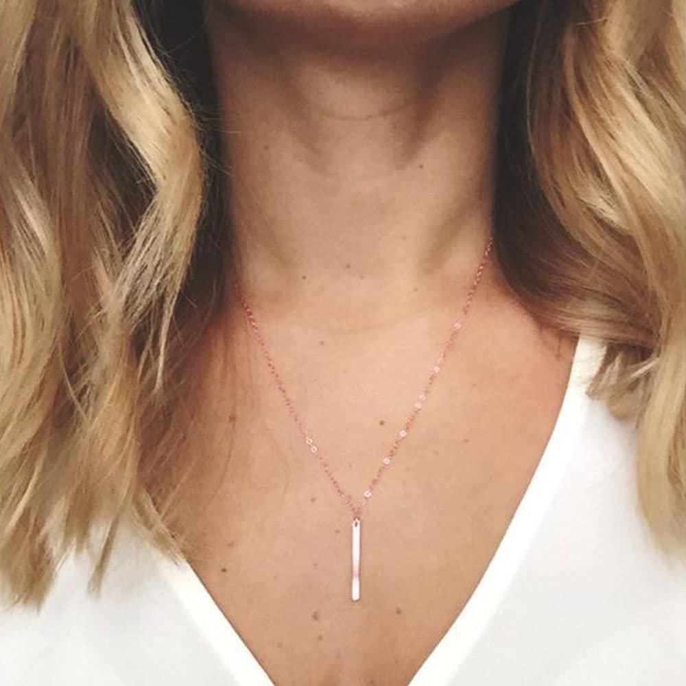 3PCS - Chain&Triangle&Bar Layered Necklaces for Women