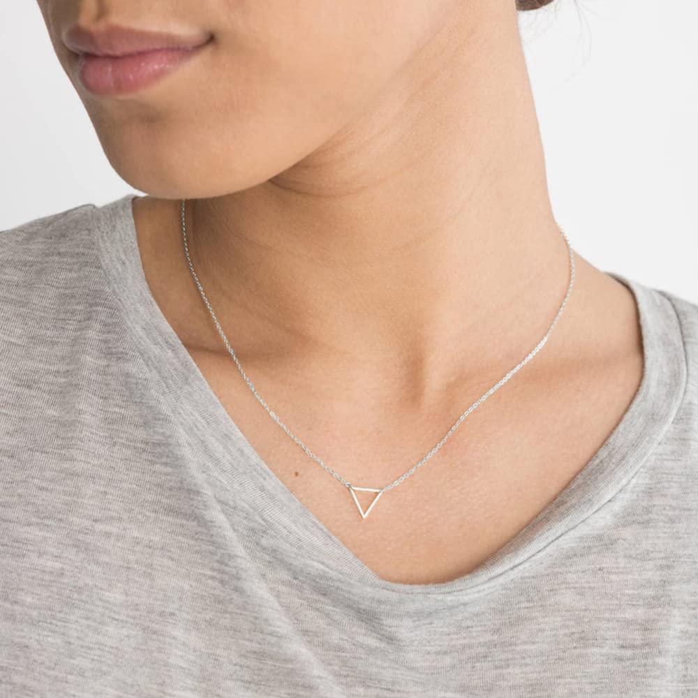 3PCS - Chain&Triangle&Bar Layered Necklaces for Women