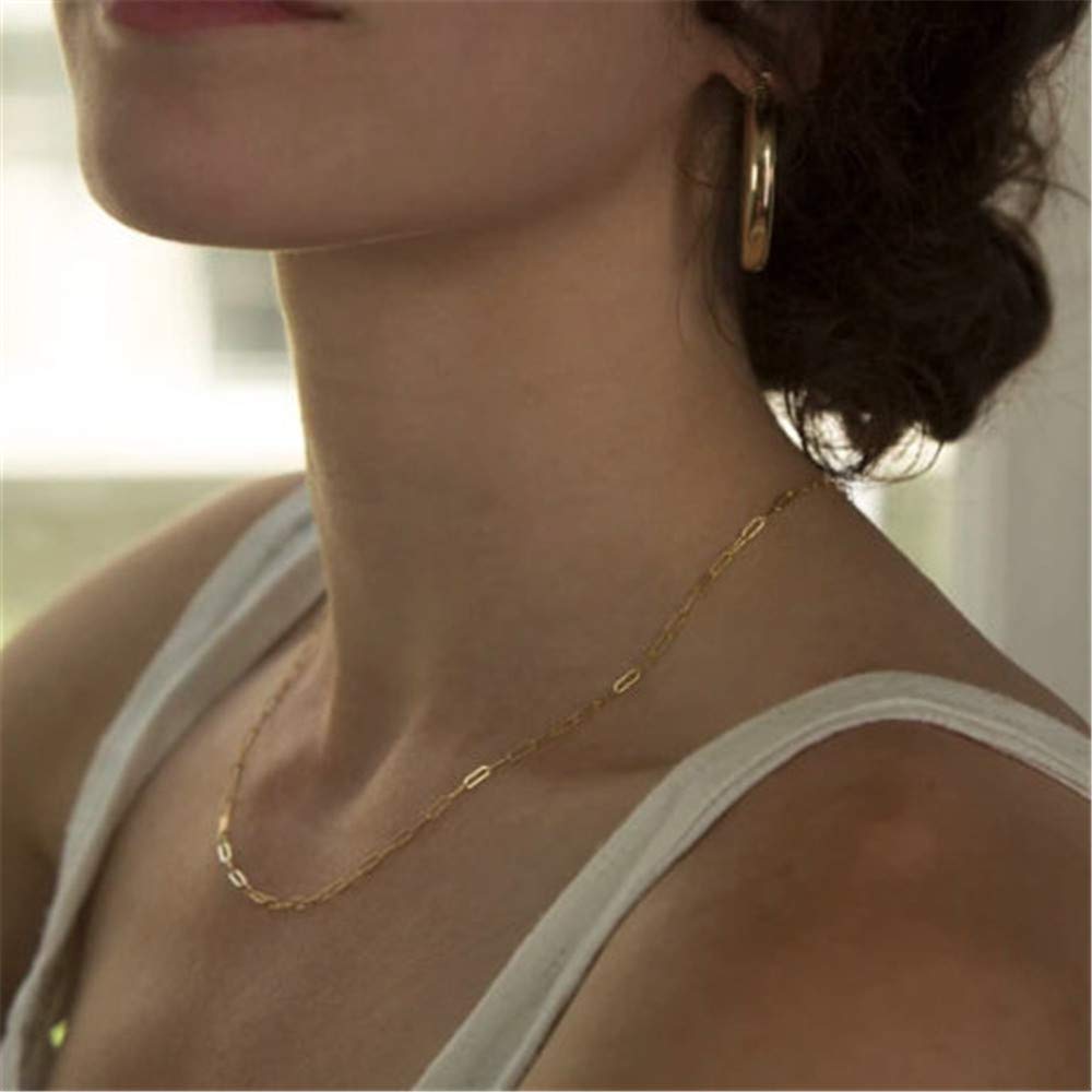 3PCS Link Chain&Beads Chain&CZ Evil EyeDainty Layered Choker Necklace