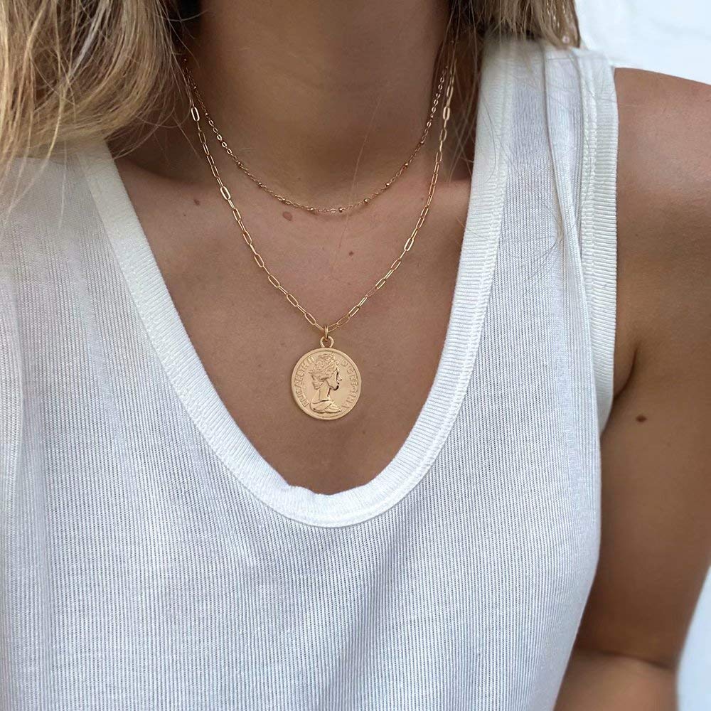 Queen Elizabeth Coin  Necklaces