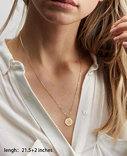 4PCS - Star&Bar&Sun&Bar Layered Necklaces for Women