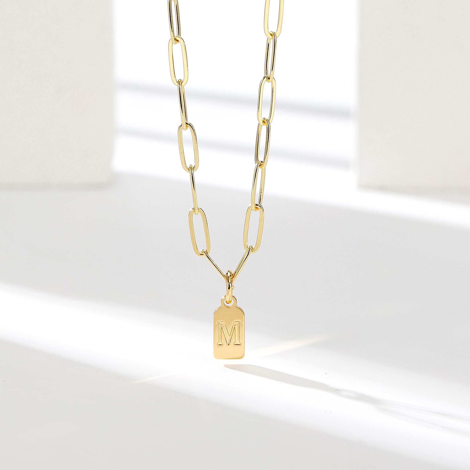 Trendy Letter Dainty Gold Necklace
