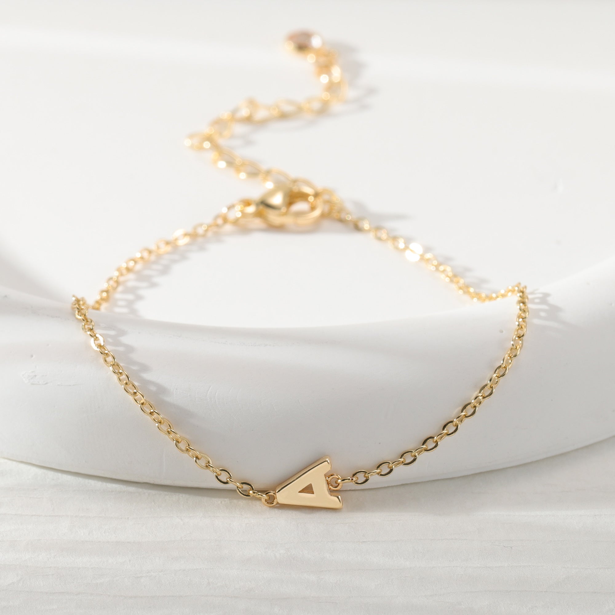 Gold Initial Bracelets for Women Jewelry Gifts