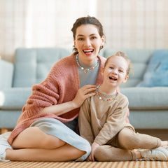 Turandoss Colorful Beaded Initial Necklaces for Girls Women, Gold Choker Necklace for Teen Girl, Teen Girl Gifts Trendy Stuff, Gifts for Girls 8-18