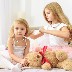 Turandoss Colorful Beaded Initial Necklaces for Girls Women, Gold Choker Necklace for Teen Girl, Teen Girl Gifts Trendy Stuff, Gifts for Girls 8-18