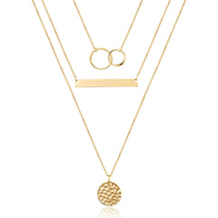 Bar Disc Necklace