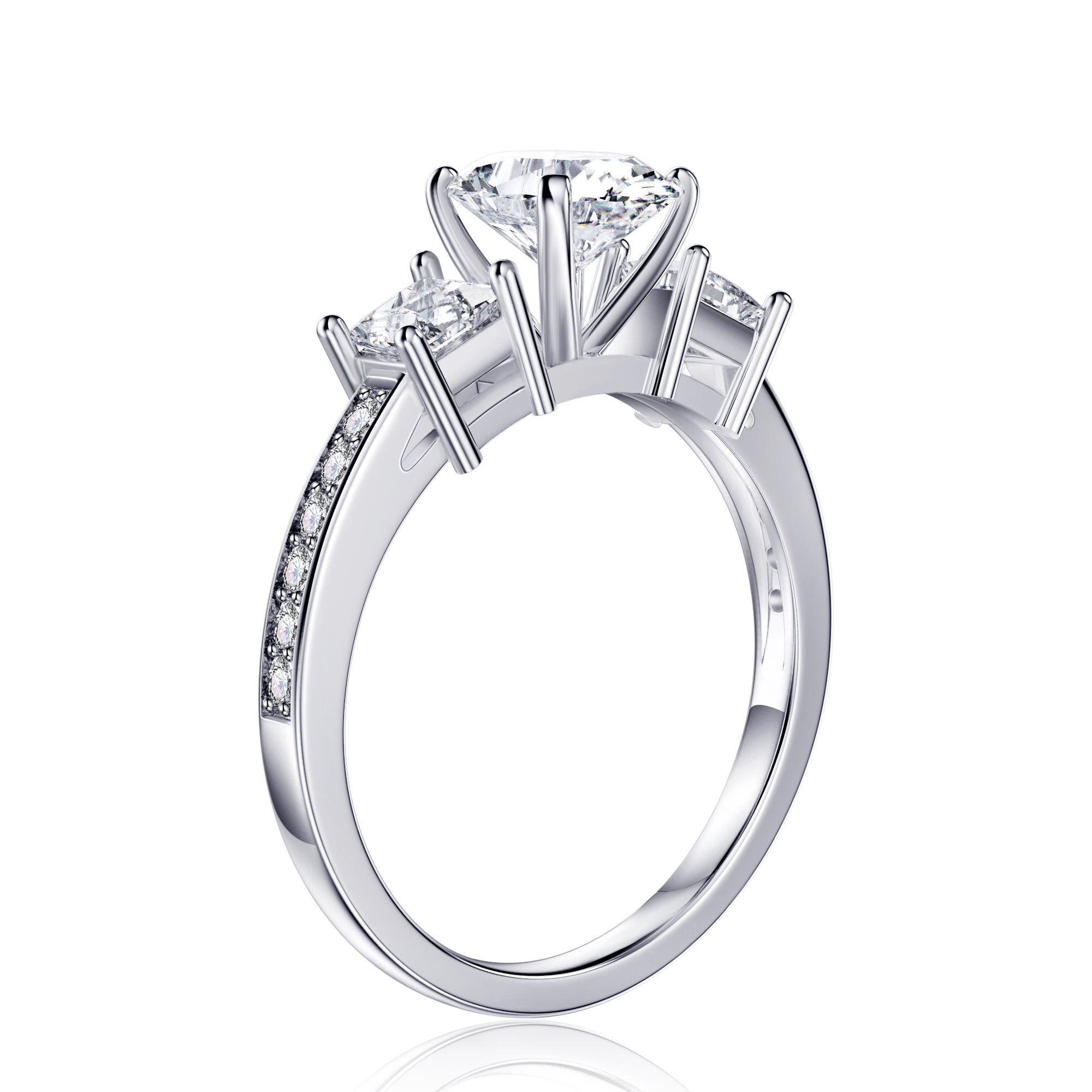 Turandoss 1.5 Carat Moissanite oval Cut Engagement Rings for Women 925 Sterling Silver Diamond Ring Promise Rings for Women