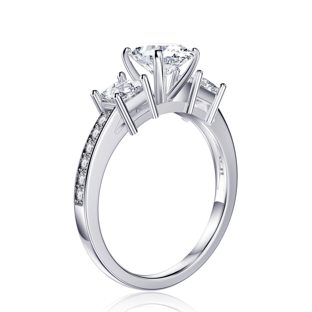 Turandoss 1.5 Carat Moissanite oval Cut Engagement Rings for Women 925 Sterling Silver Diamond Ring Promise Rings for Women