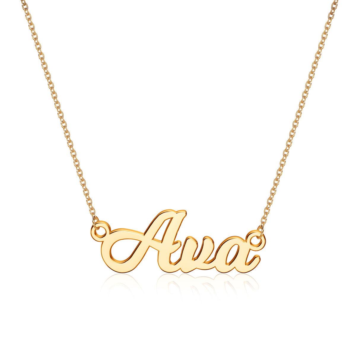 Turandoss 18K Gold Custom Name Necklace for Women Girls, Personalized Chain Penant Necklace, Gold Jewelry for Women, Birthday Christmas Gifts 2025
