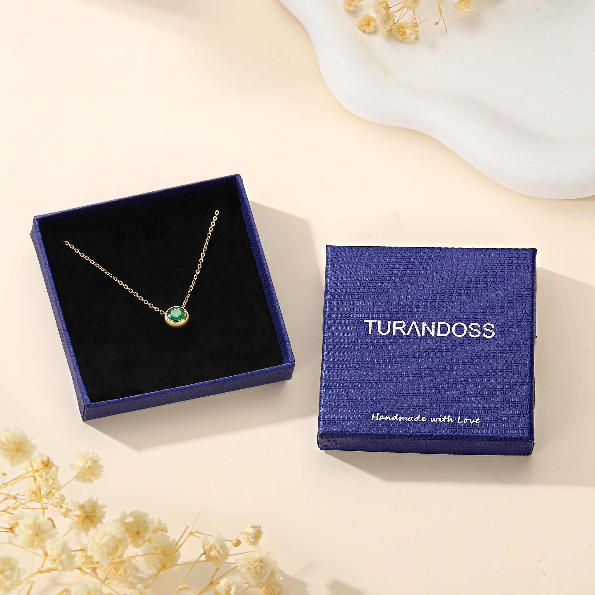 14K Gold Plated Birthstone Necklaces for Women