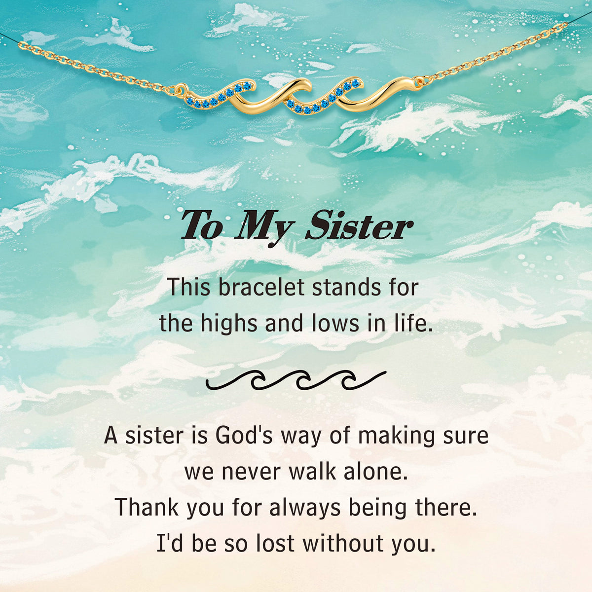 Turandoss Gifts for Women Friendship Gifts for Her Bracelets 14K Gold Plated Zirconia Wave Jewelry Mothers Day Valentines Day Birthday Gift for Women Her Friends Best Friend