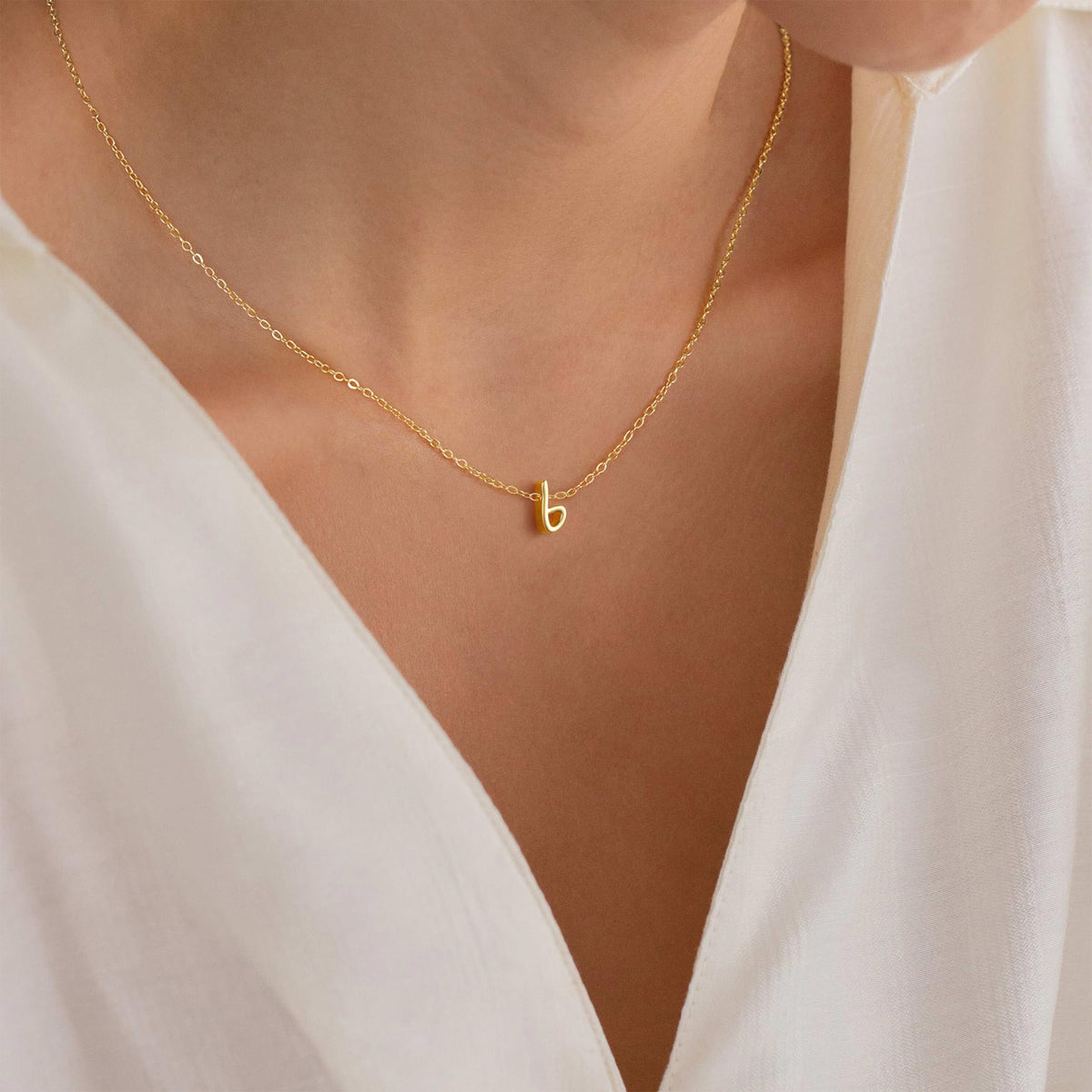 Turandoss Graduation Gift, Cross Initial Necklace, 14K Gold Plated Layered Jewelry for Her