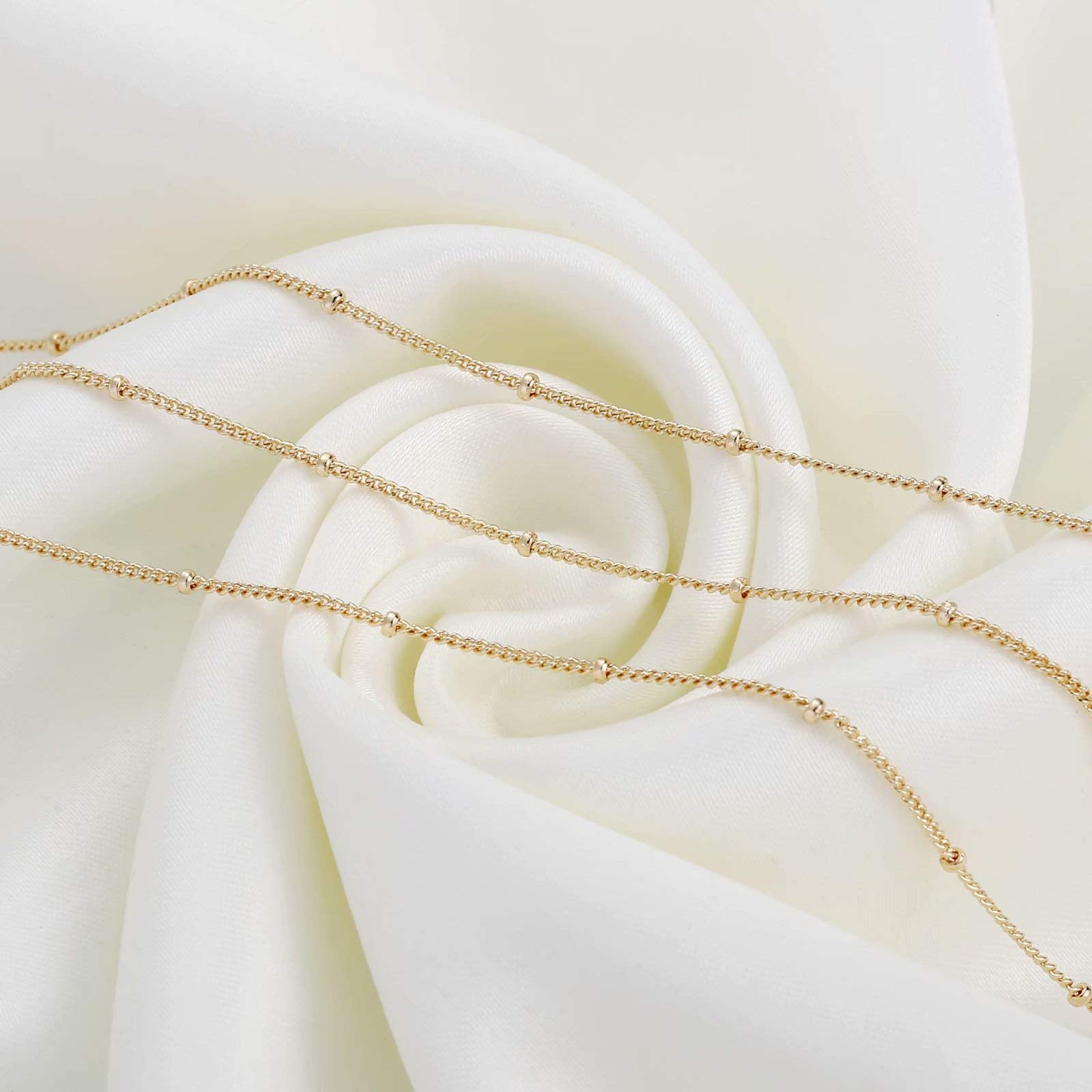 Beads Chain-Gold Dainty Gold Bracelets for Women