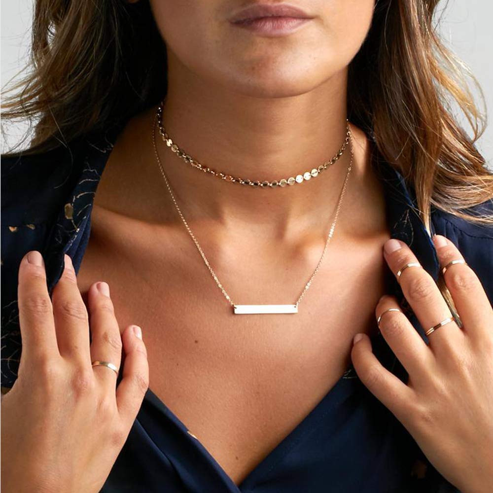 Coins&Disc Dainty Gold Choker Necklaces