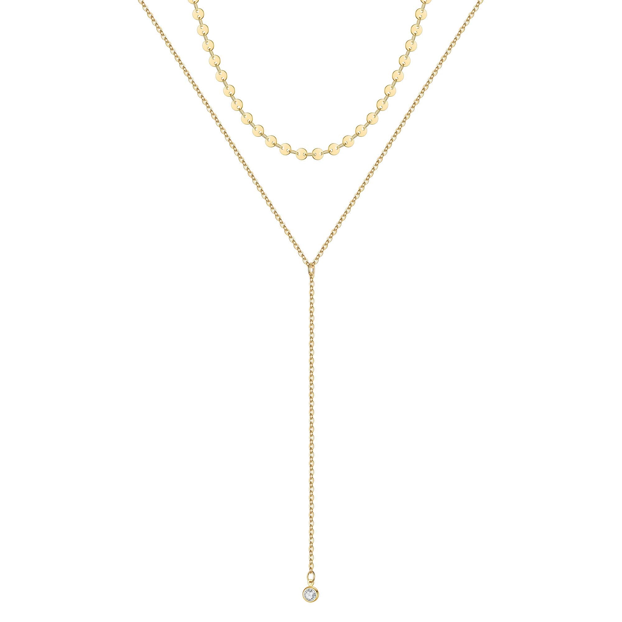 Coins&Drop Coin Dainty Gold Choker Necklaces