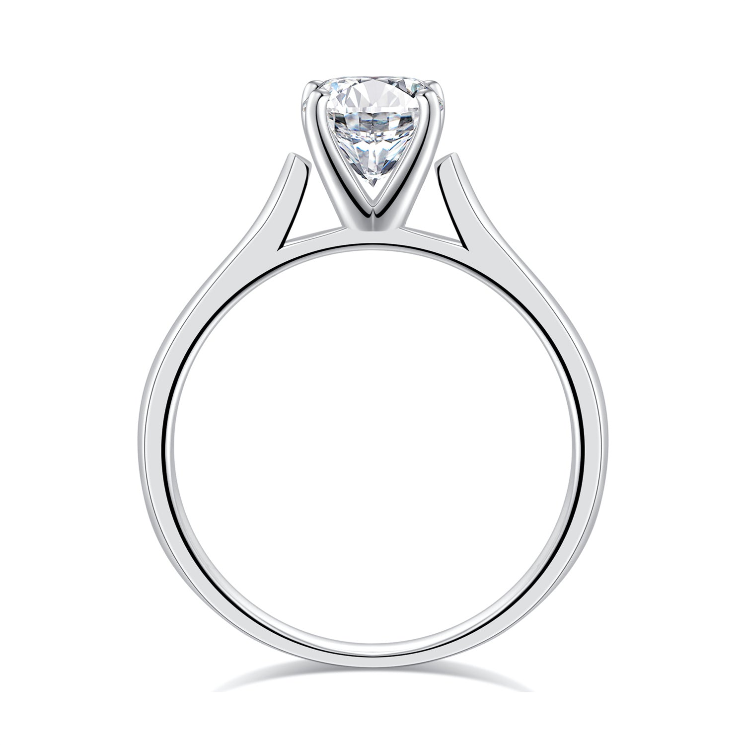 Turandoss 1.5 Carat Moissanite oval Cut Engagement Rings for Women 925 Sterling Silver Diamond Ring Promise Rings for Women