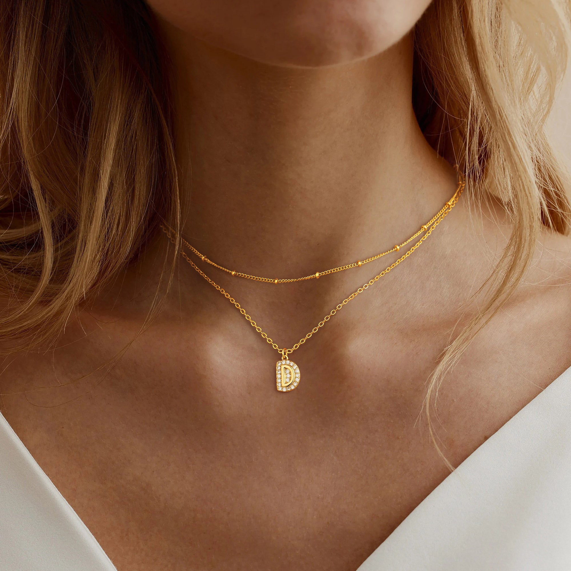 Layered Gold Bubble Necklaces for Women
