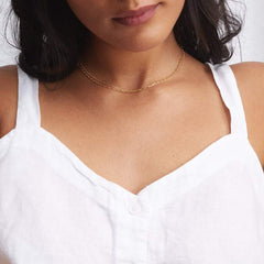 Double Chain Dainty Gold Choker Necklaces