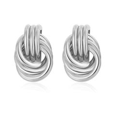 Turandoss Trendy 14K Gold Plated Knot Earrings for Women Chunky Statement Drop Dangle Earrings Lightweight Hypoallergenic Fashion Accessories Jewelry Gifts for Women Girls