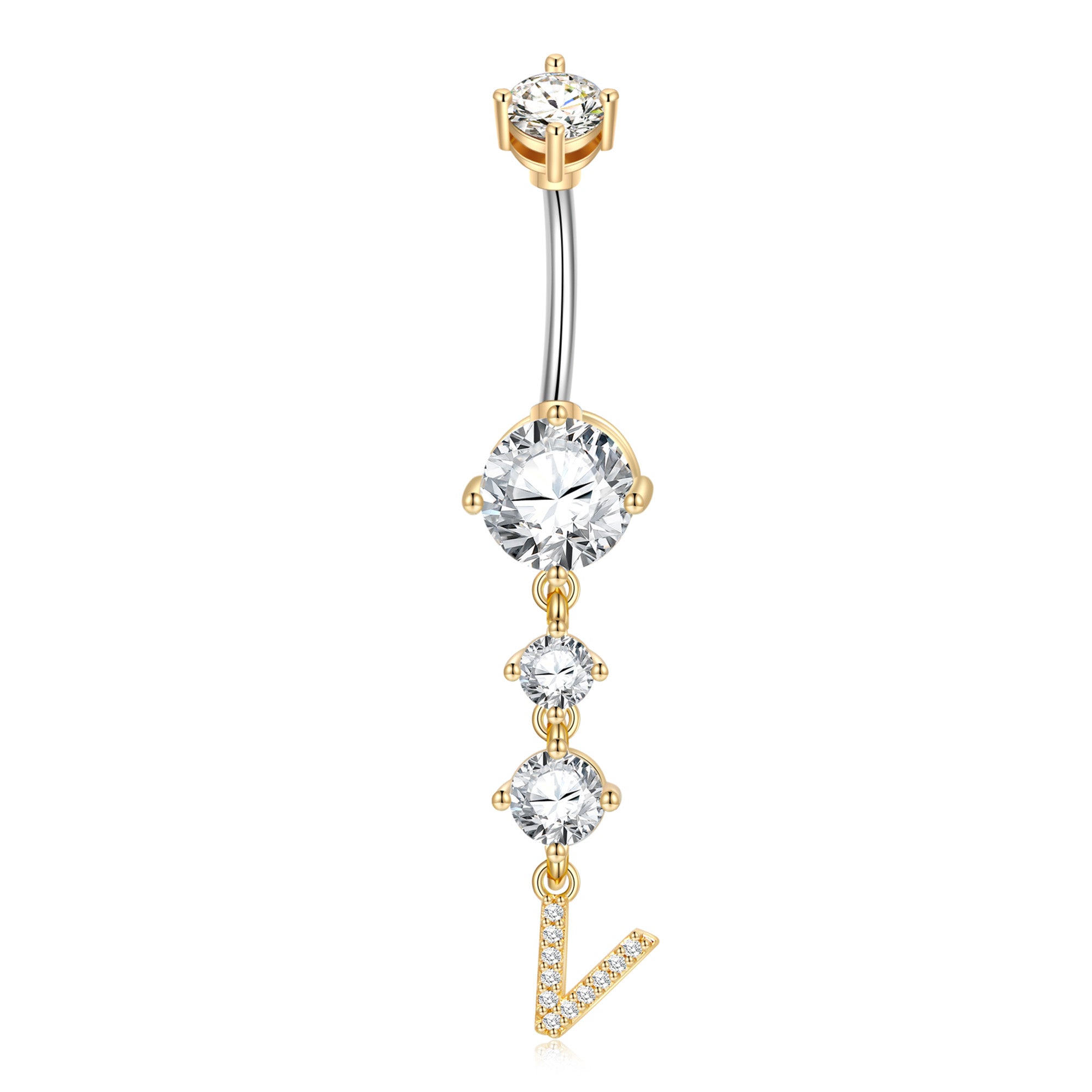 Navel Barbell Stud Body Piercing Belly Button Rings for Women