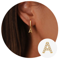 Hypoallergenic Letter Earrings for Girl