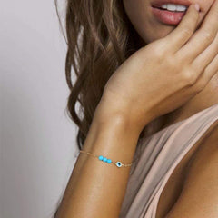 Evil Eye Dainty Gold Bracelets for Women