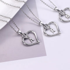 Turandoss Heart Initial Necklaces for Women Girls-A-Z Pendant Jewelry for Teen