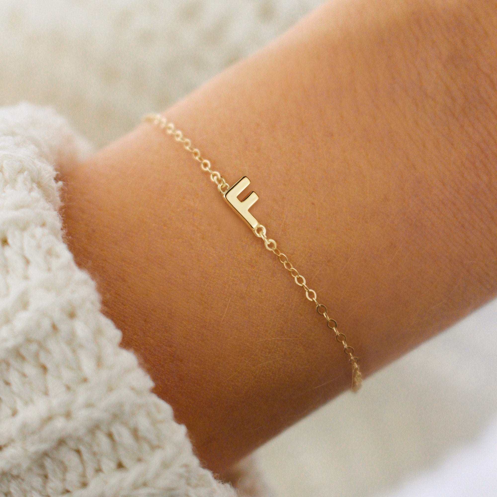 Gold Initial Bracelets for Women Jewelry Gifts