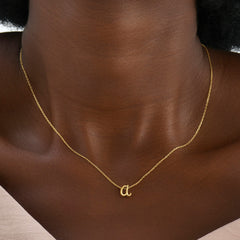 Turandoss Graduation Gift, Cross Initial Necklace, 14K Gold Plated Layered Jewelry for Her